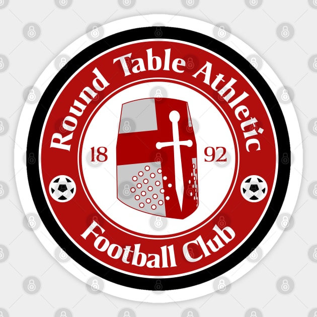 Round Table Athletic Football Club Sticker by Kev Brett Designs